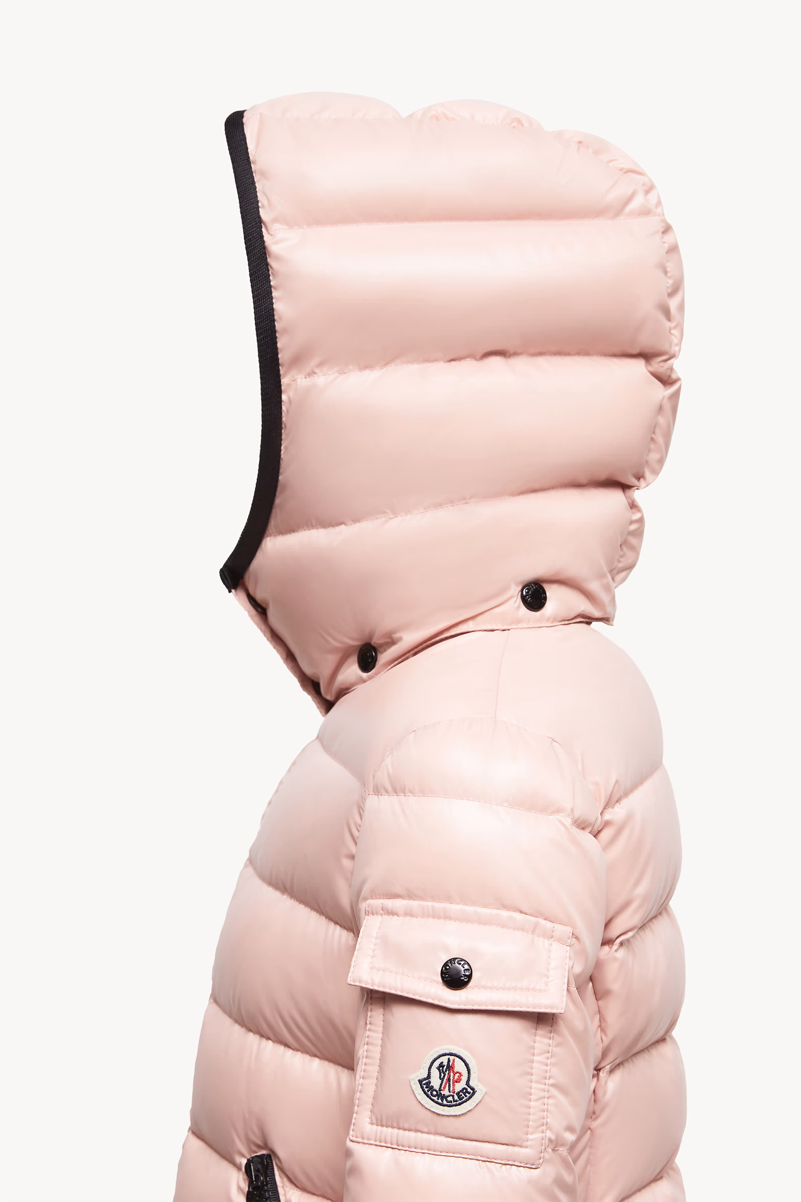 Bady Hooded Down Jacket Girl Pink Moncler 2